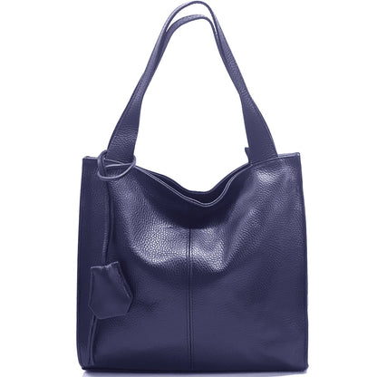 Zoe Leather Shoulder Bag - Made In Italy