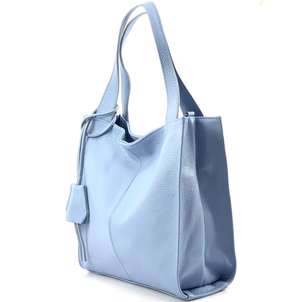 Zoe Leather Shoulder Bag - Made In Italy