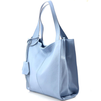 Zoe Leather Shoulder Bag - Made In Italy