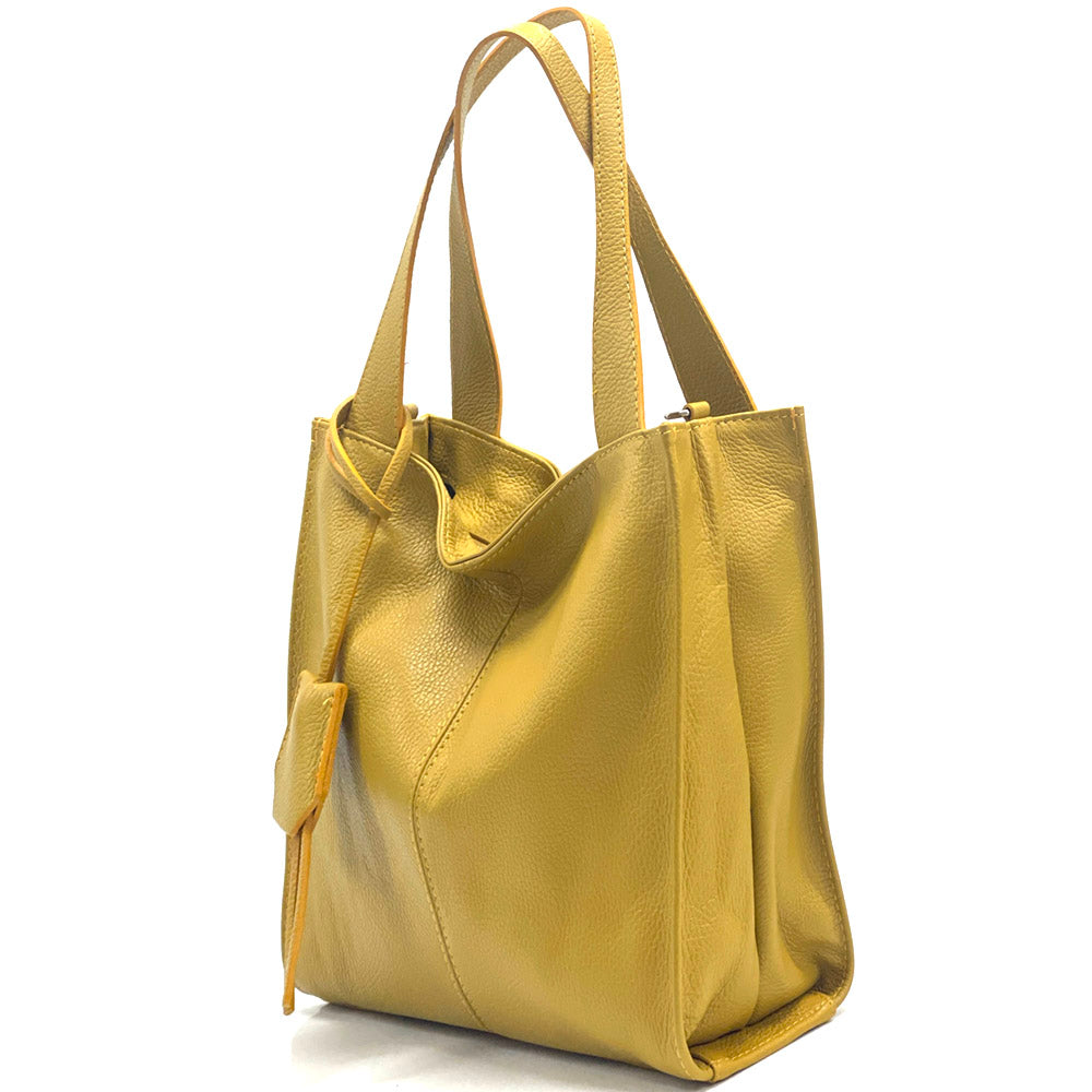 Zoe Leather Shoulder Bag - Made In Italy