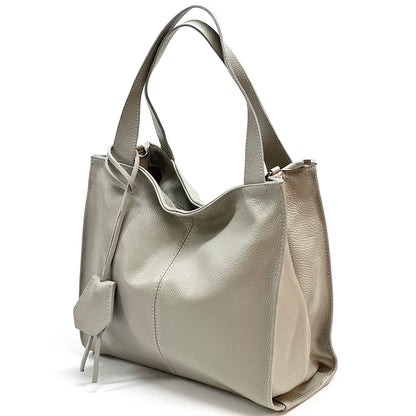 Zoe Leather Shoulder Bag - Made In Italy