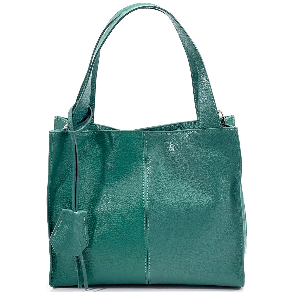 Zoe Leather Shoulder Bag - Made In Italy
