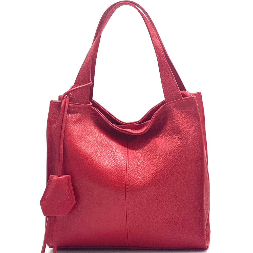 Zoe Leather Shoulder Bag - Made In Italy