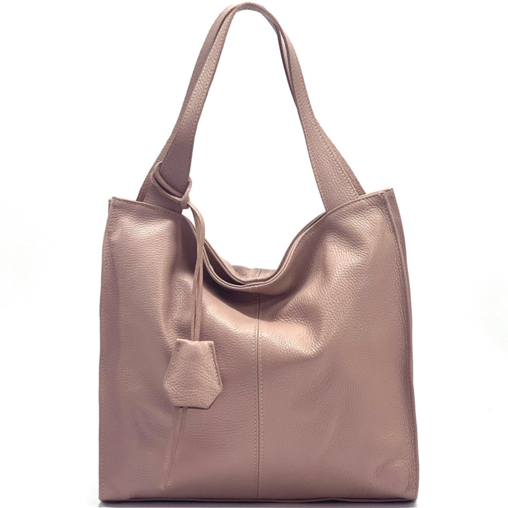 Zoe Leather Shoulder Bag - Made In Italy