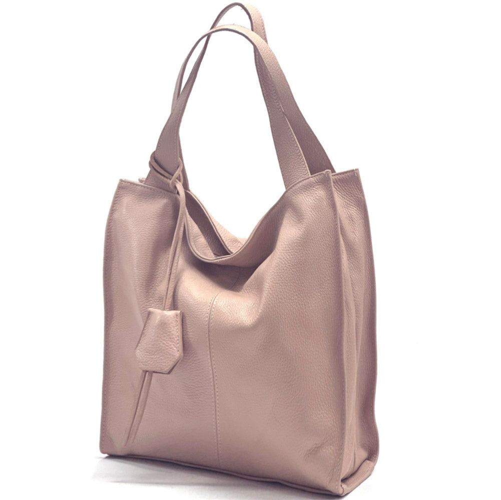 Zoe Leather Shoulder Bag - Made In Italy