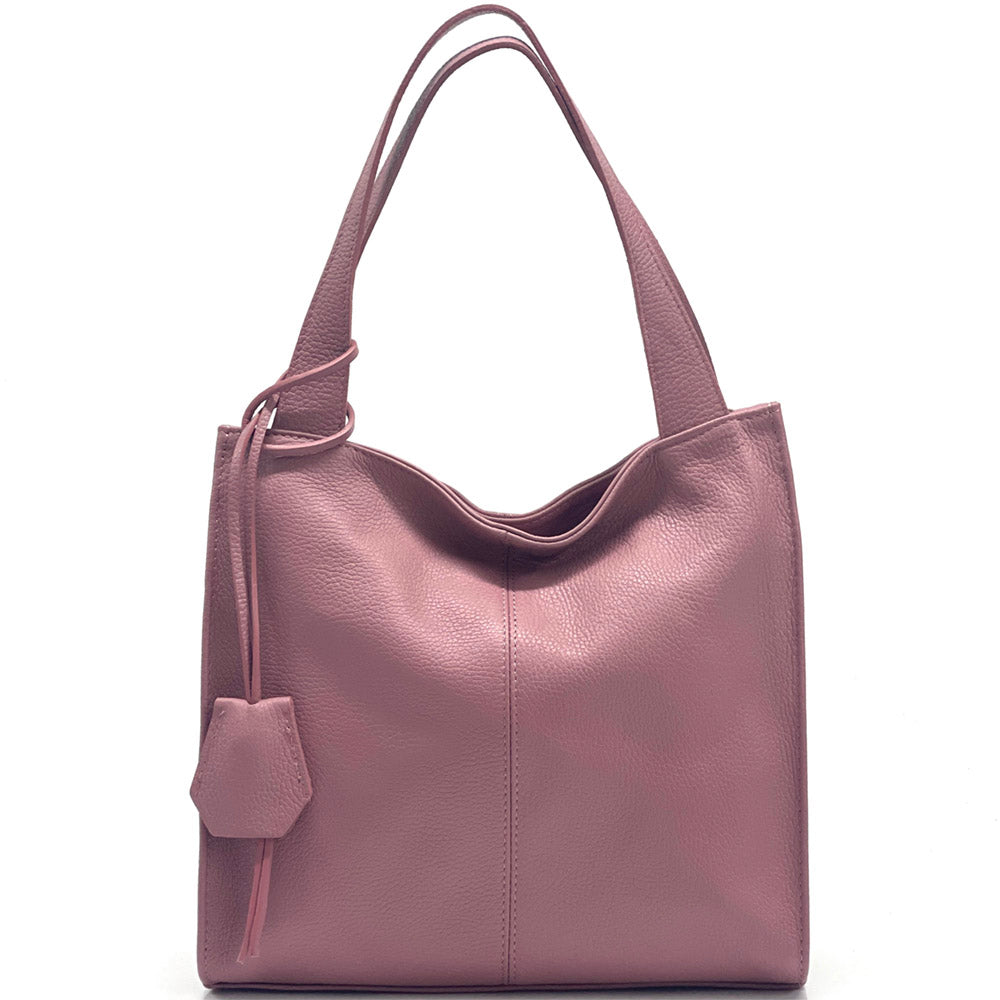 Zoe Leather Shoulder Bag - Made In Italy