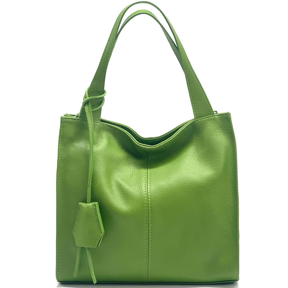 Zoe Leather Shoulder Bag - Made In Italy
