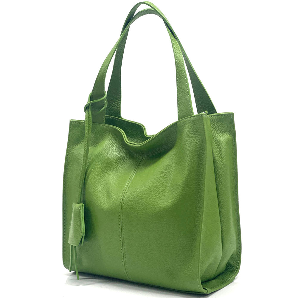 Zoe Leather Shoulder Bag - Made In Italy