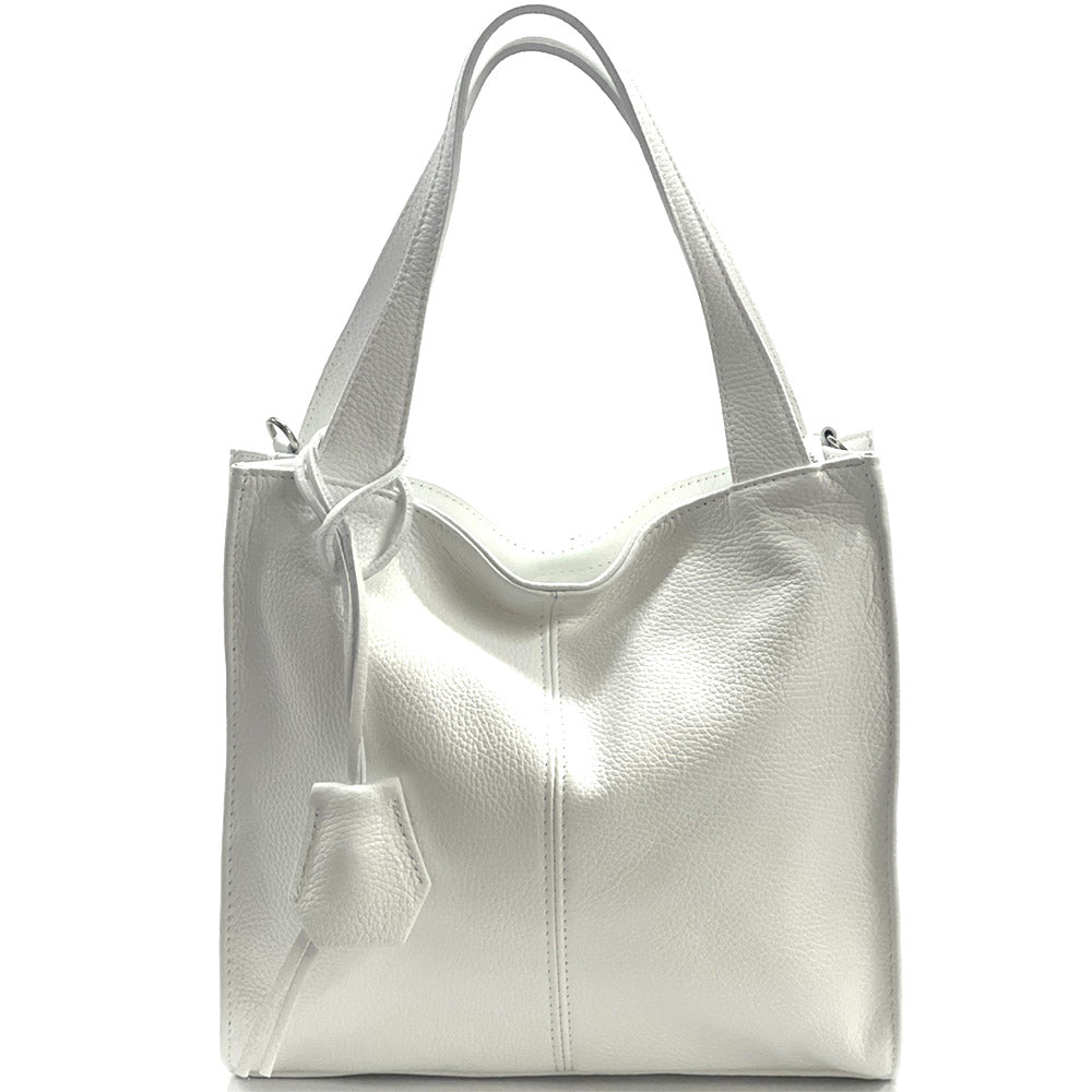 Zoe Leather Shoulder Bag - Made In Italy