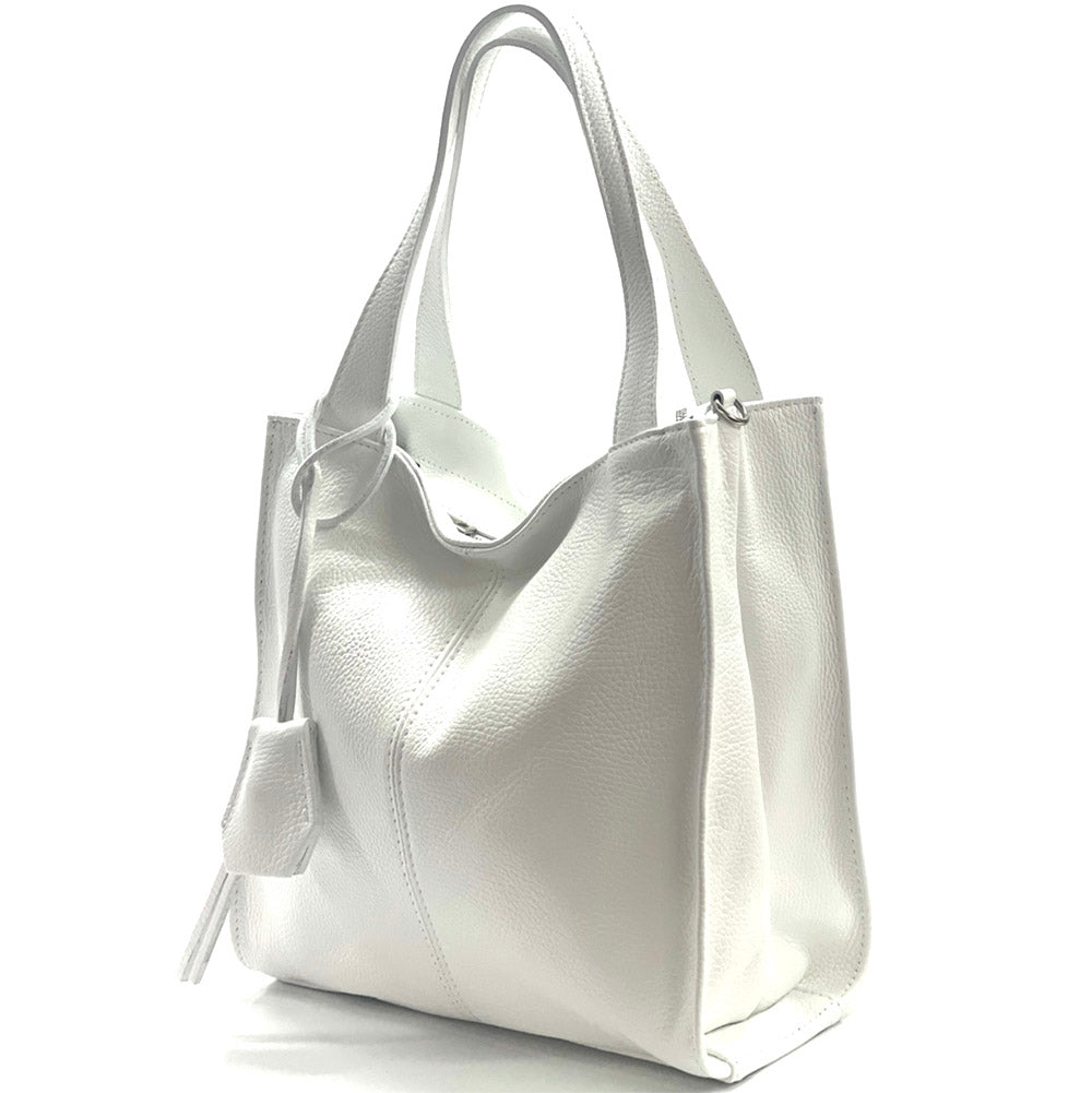 Zoe Leather Shoulder Bag - Made In Italy