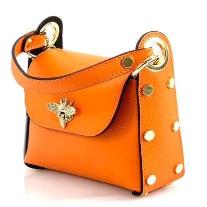 Virginia leather Handbag - Made In Italy