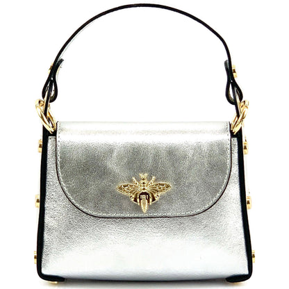Virginia leather Handbag - Made In Italy