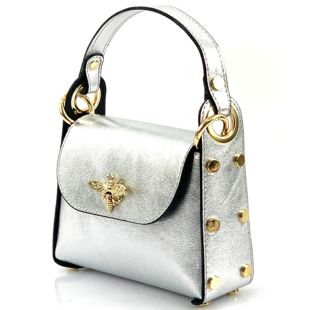 Virginia leather Handbag - Made In Italy