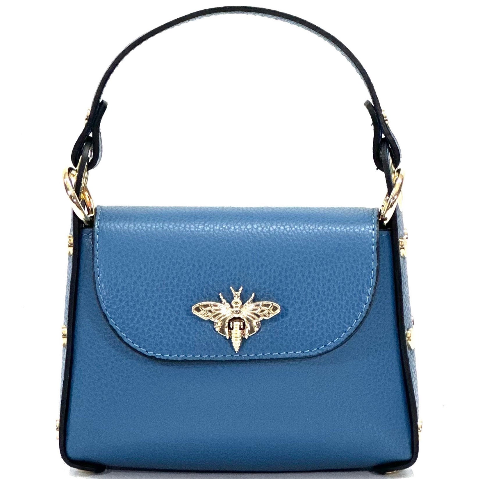 Virginia leather Handbag - Made In Italy