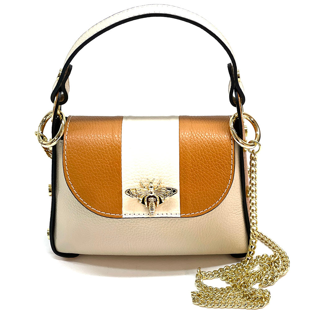 Virginia leather Handbag - Made In Italy