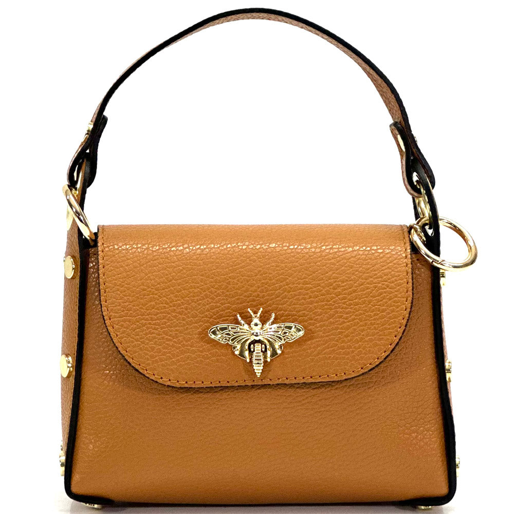 Virginia leather Handbag - Made In Italy
