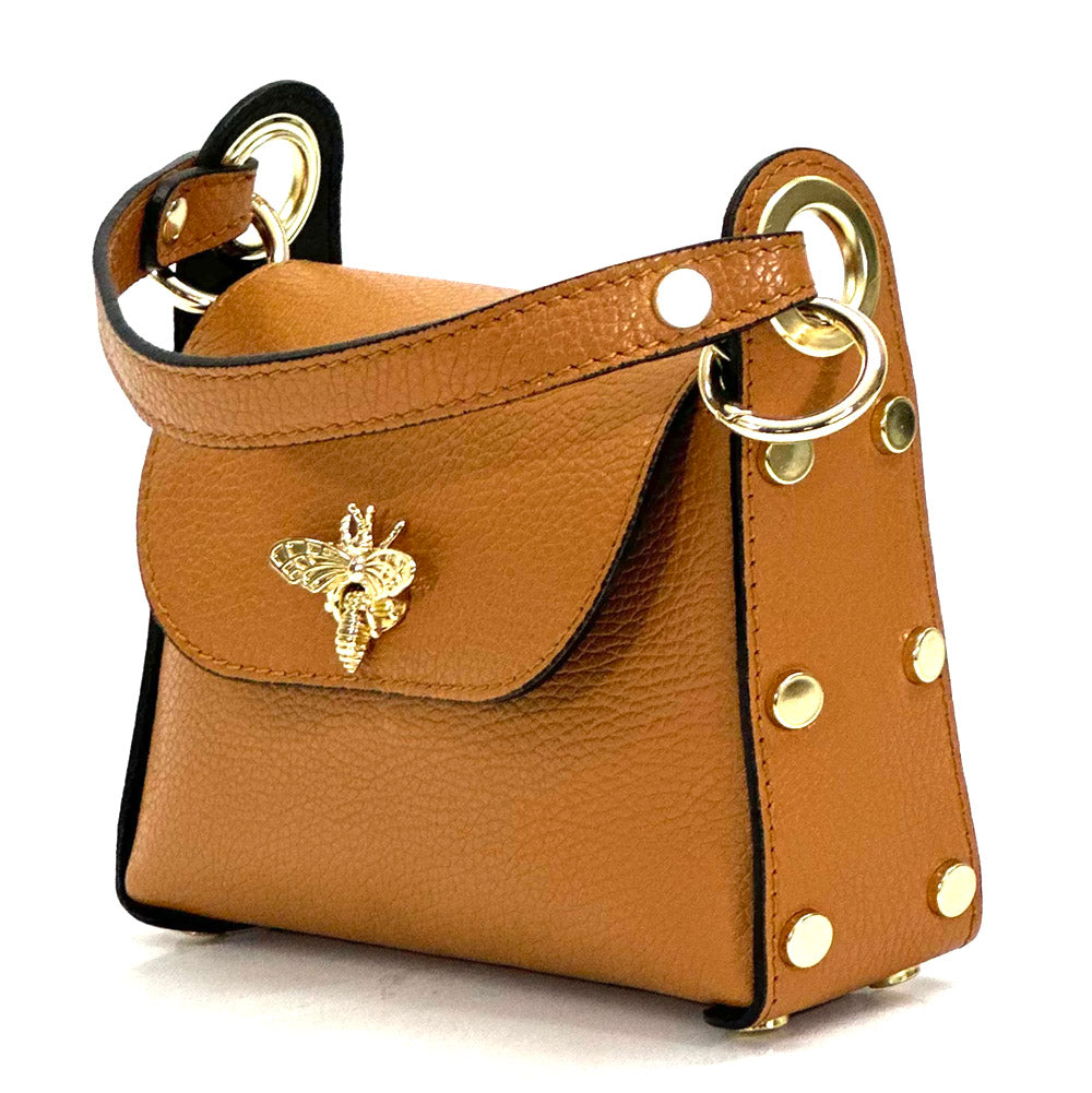 Virginia leather Handbag - Made In Italy