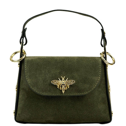 Virginia Suede Leather Mini Bag - Made In Italy