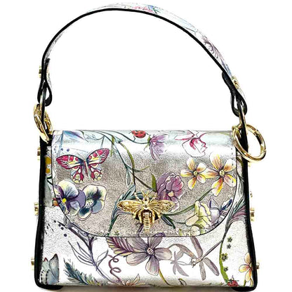 Virginia leather Handbag - Made In Italy