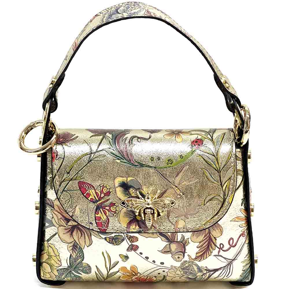 Virginia leather Handbag - Made In Italy
