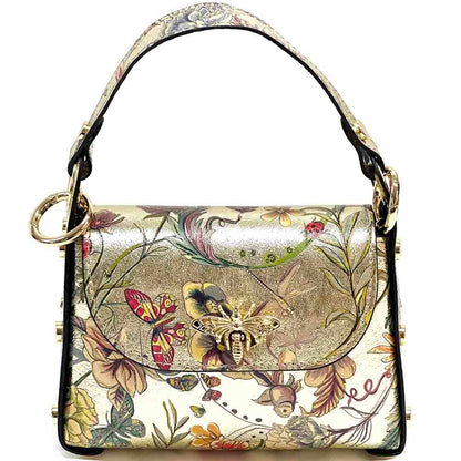 Virginia leather Handbag - Made In Italy