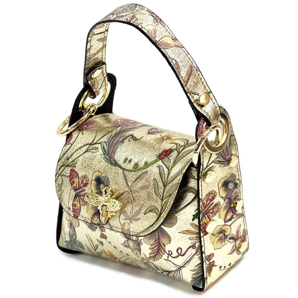 Virginia leather Handbag - Made In Italy