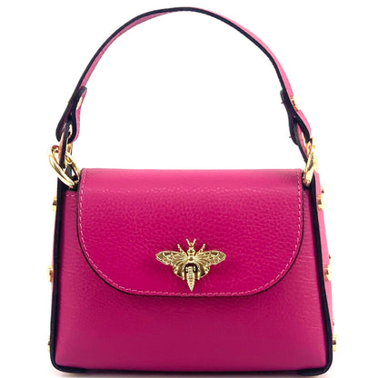 Virginia leather Handbag - Made In Italy