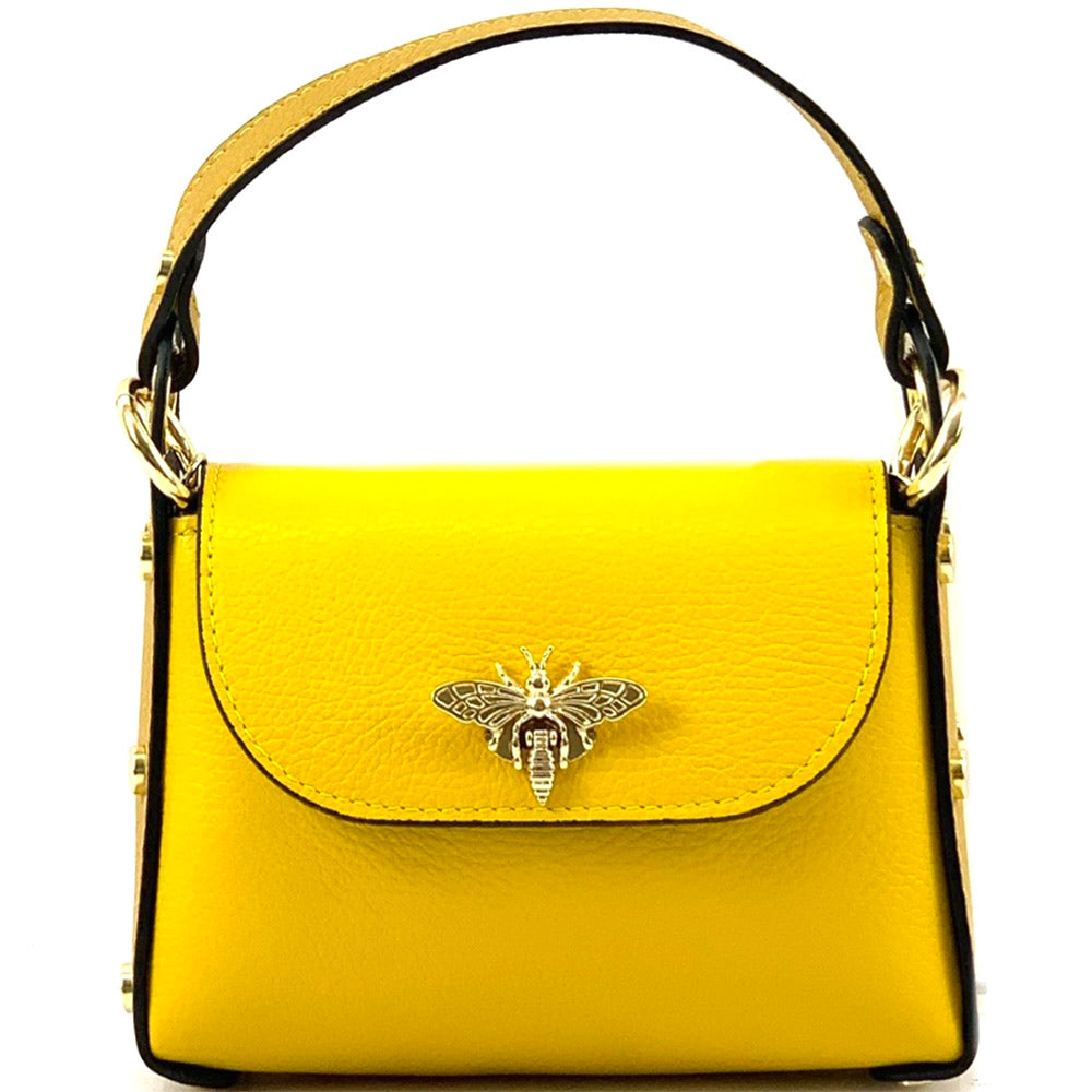 Virginia leather Handbag - Made In Italy