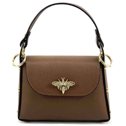 Virginia leather Handbag - Made In Italy