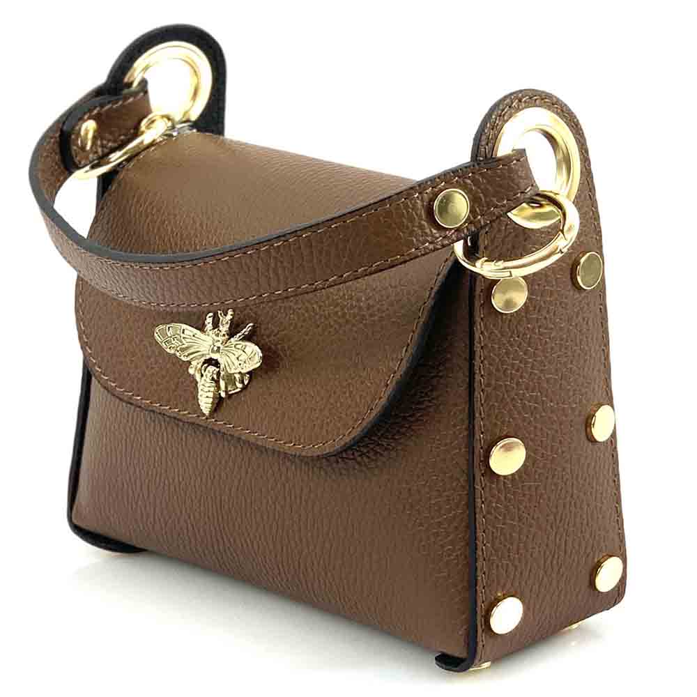 Virginia leather Handbag - Made In Italy