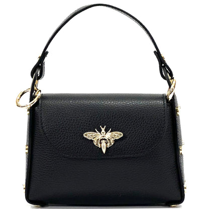 Virginia leather Handbag - Made In Italy