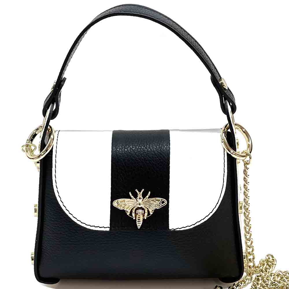 Virginia leather Handbag - Made In Italy