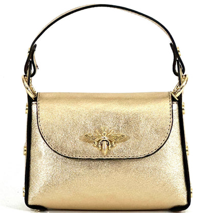 Virginia leather Handbag - Made In Italy