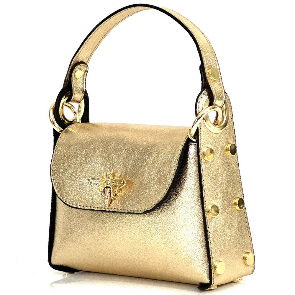 Virginia leather Handbag - Made In Italy