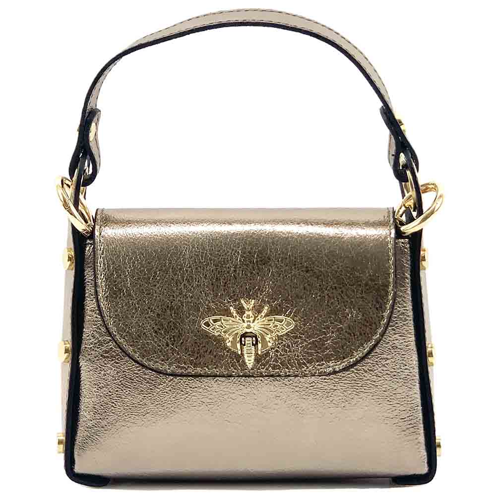 Virginia leather Handbag - Made In Italy
