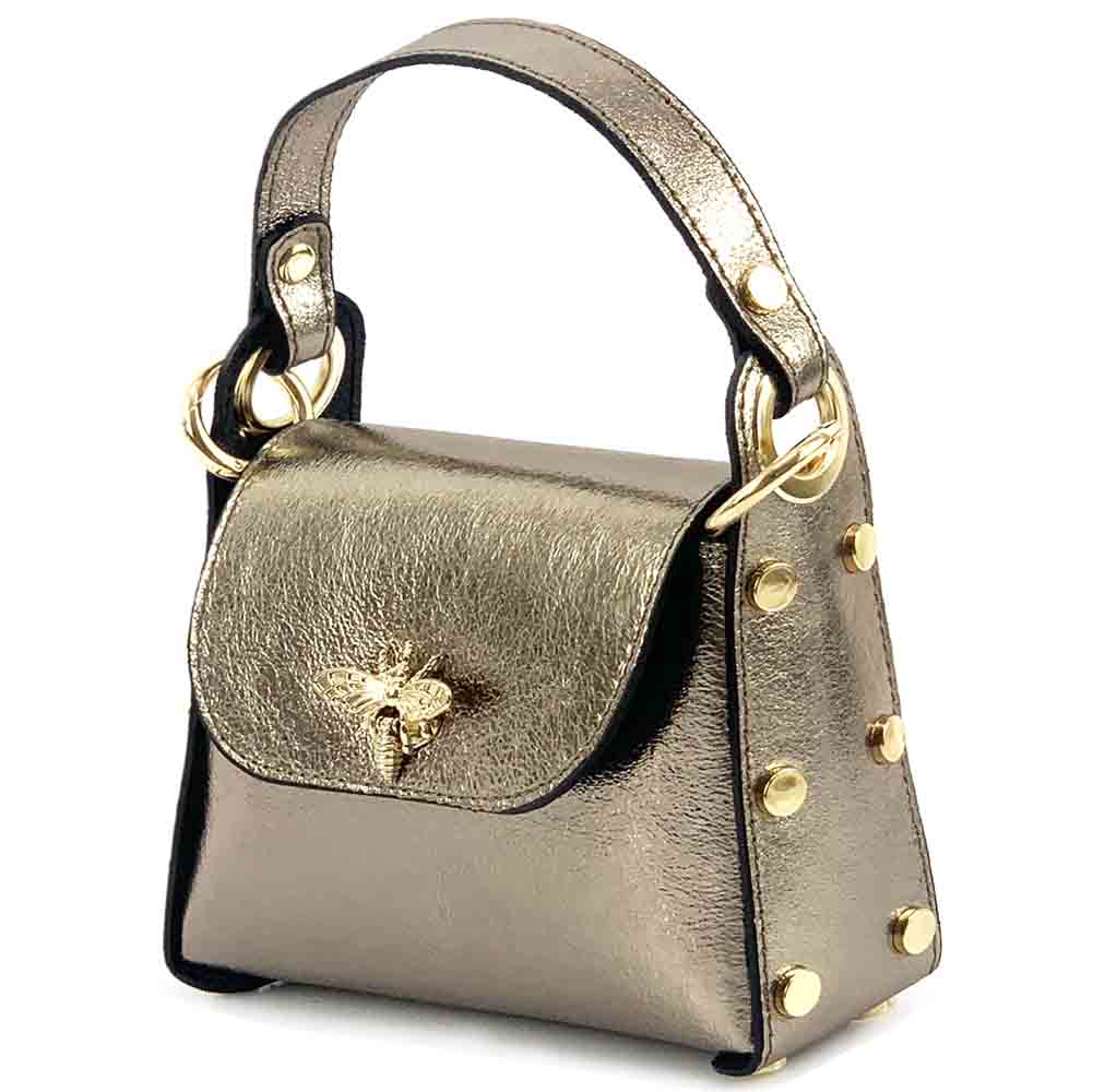 Virginia leather Handbag - Made In Italy