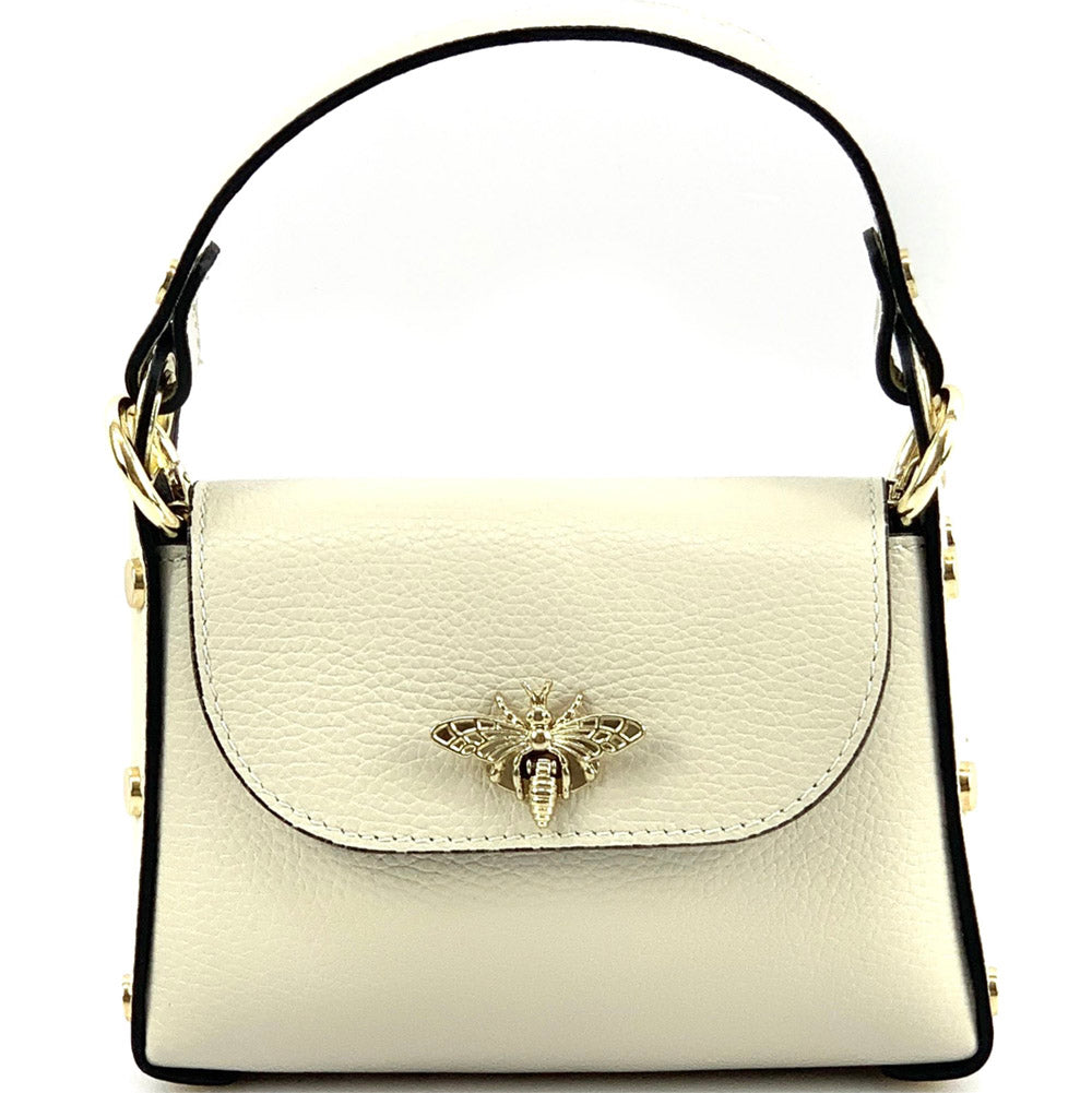 Virginia leather Handbag - Made In Italy