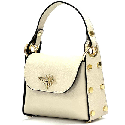 Virginia leather Handbag - Made In Italy
