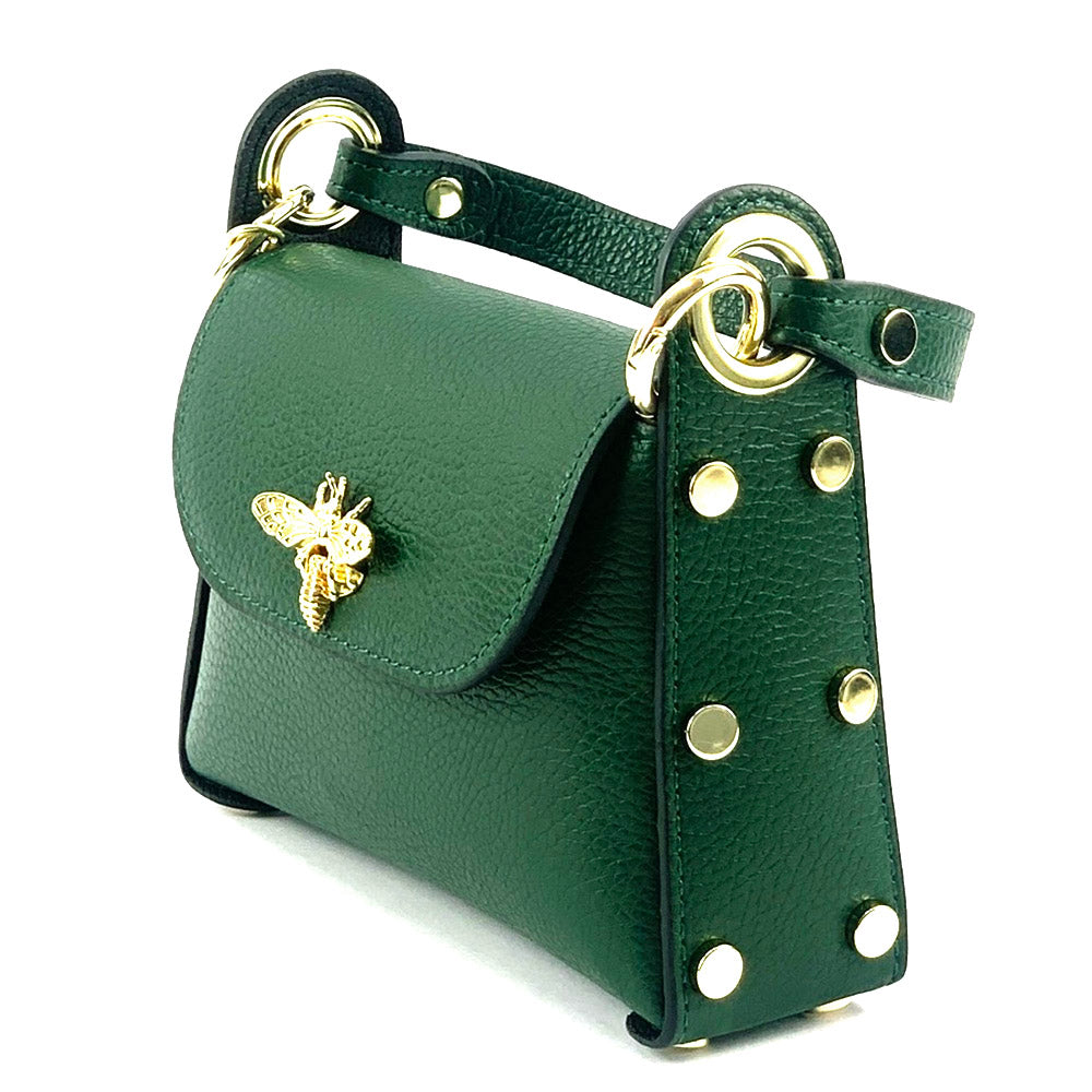 Virginia leather Handbag - Made In Italy