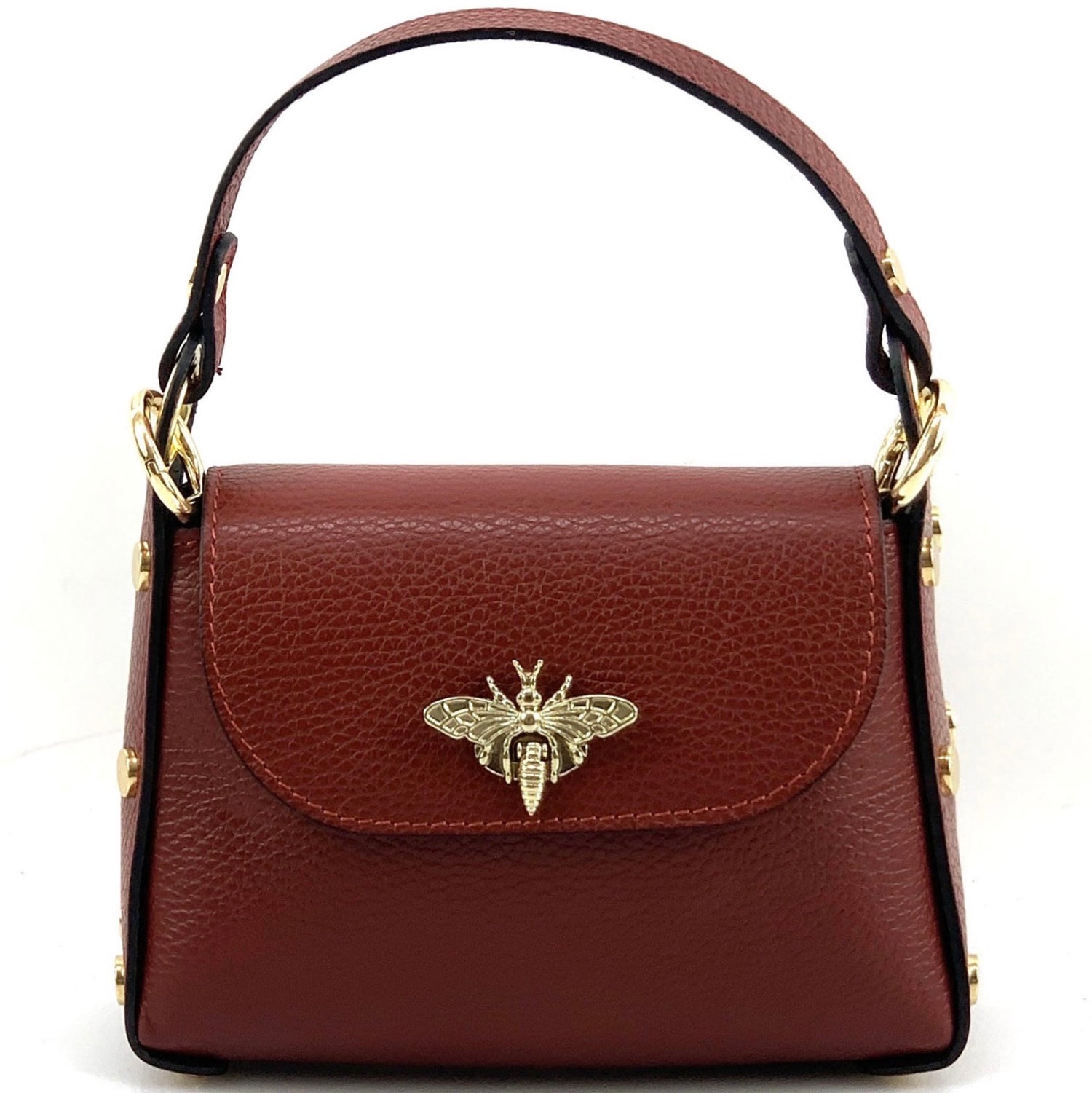 Virginia leather Handbag - Made In Italy