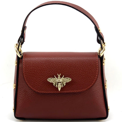 Virginia leather Handbag - Made In Italy