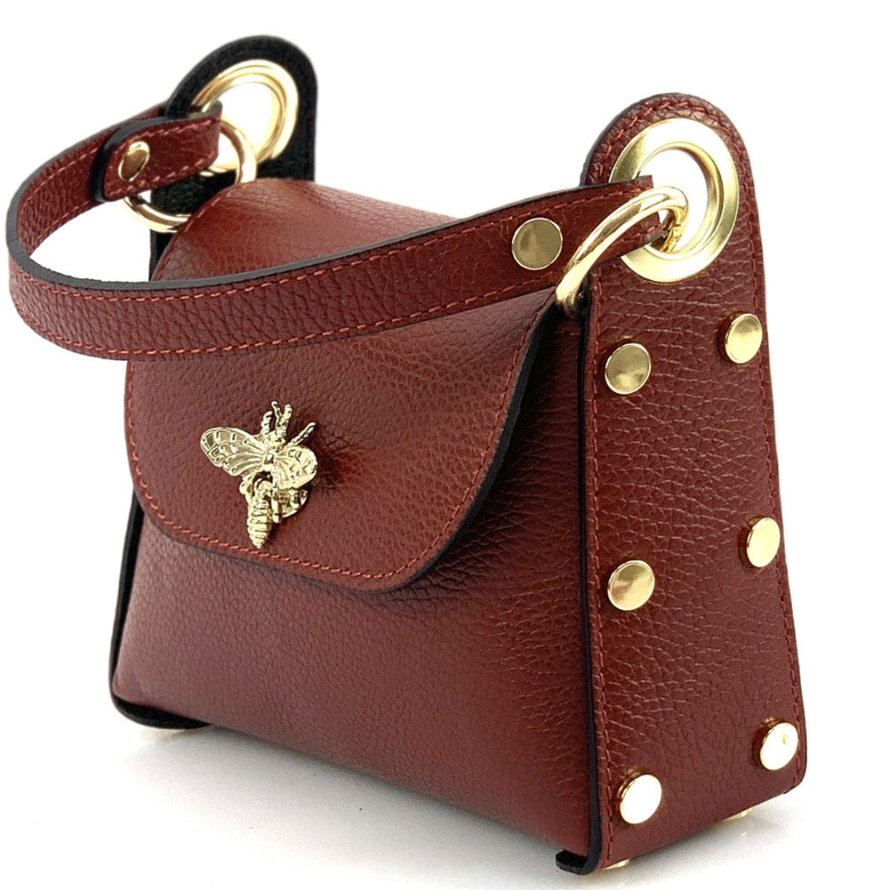 Virginia leather Handbag - Made In Italy
