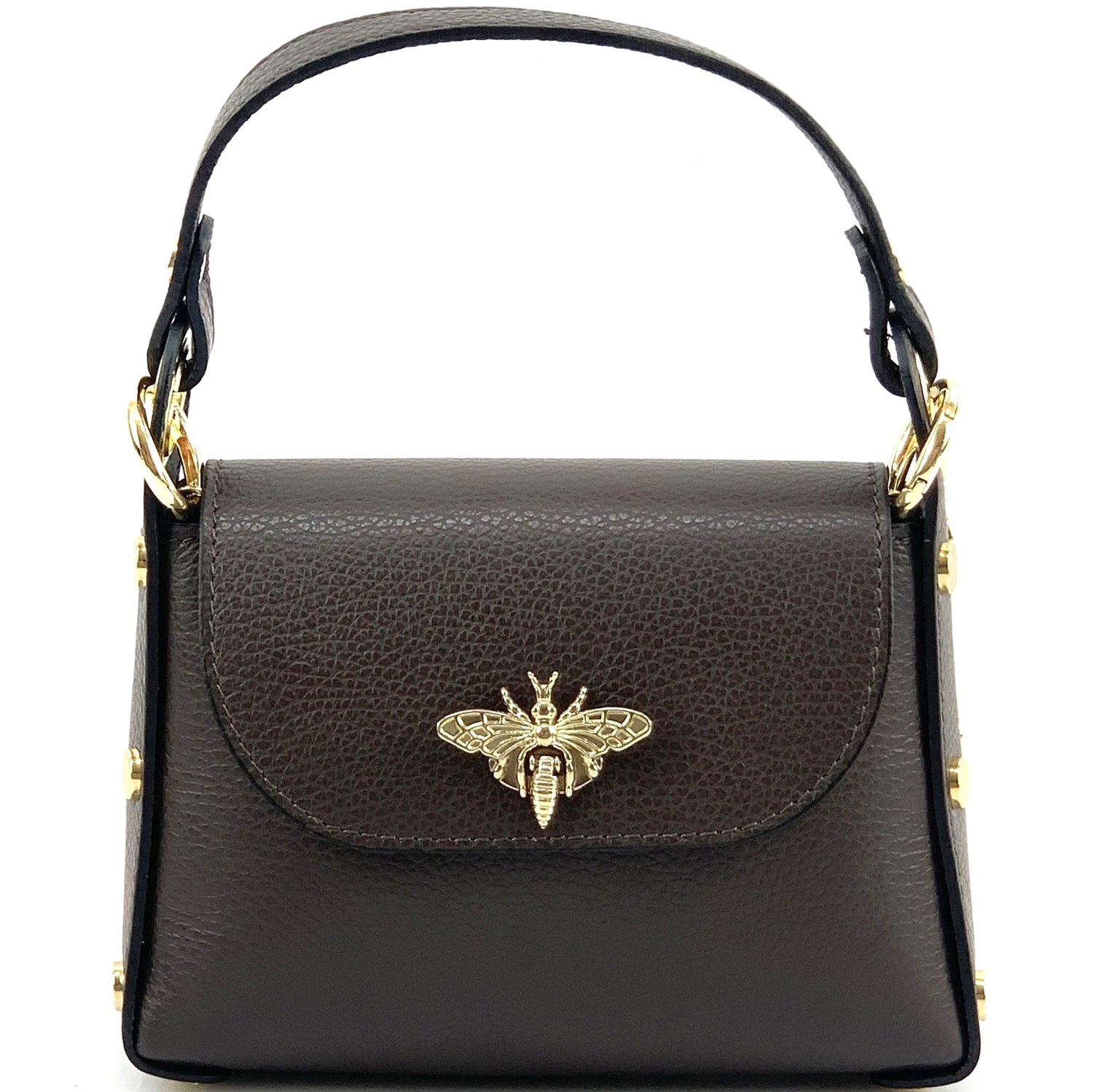 Virginia leather Handbag - Made In Italy