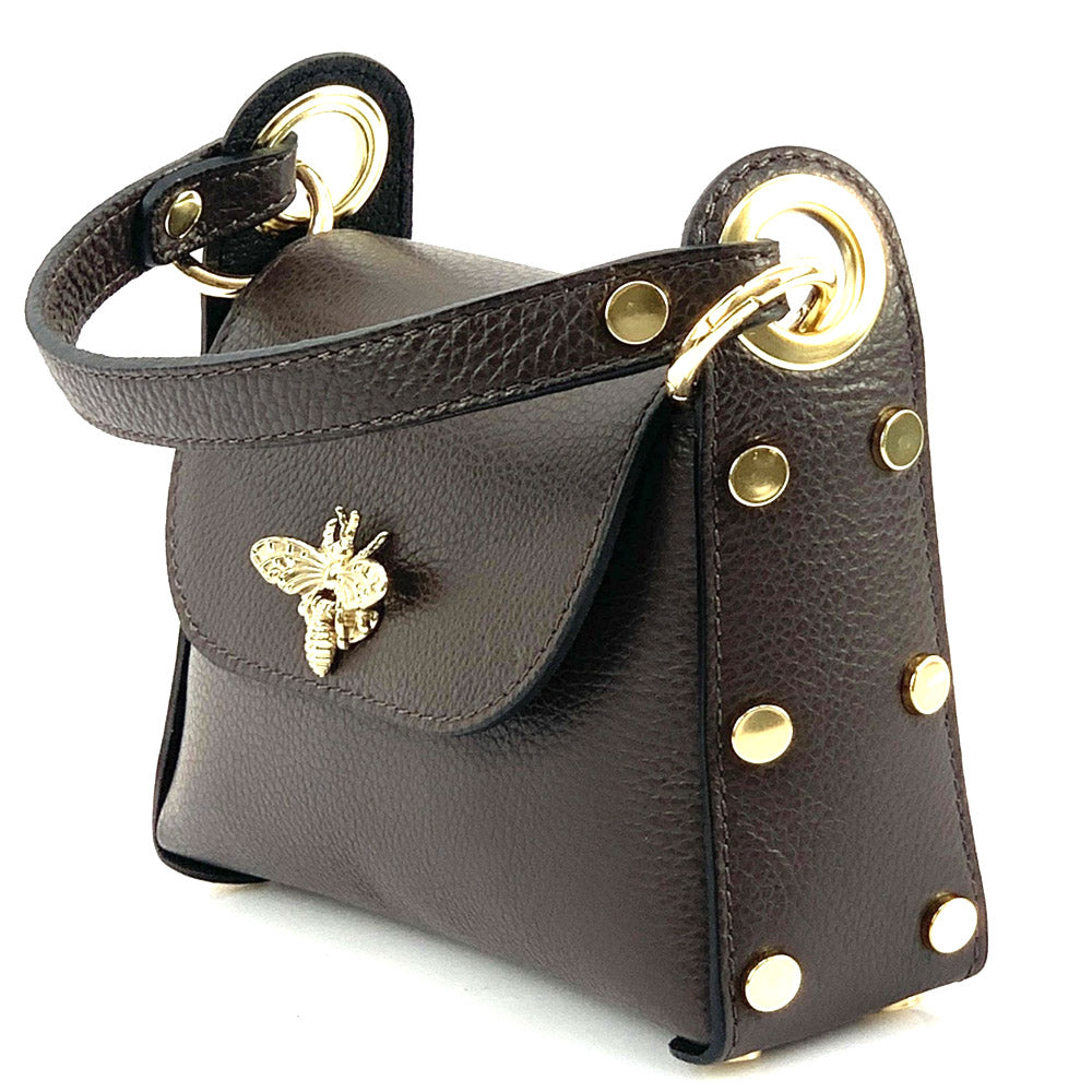 Virginia leather Handbag - Made In Italy