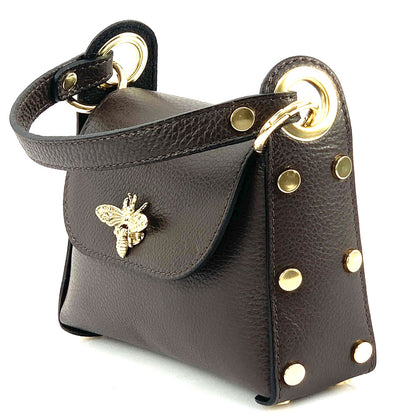 Virginia leather Handbag - Made In Italy