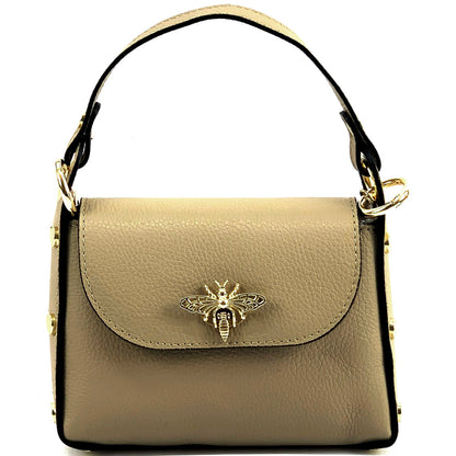 Virginia leather Handbag - Made In Italy