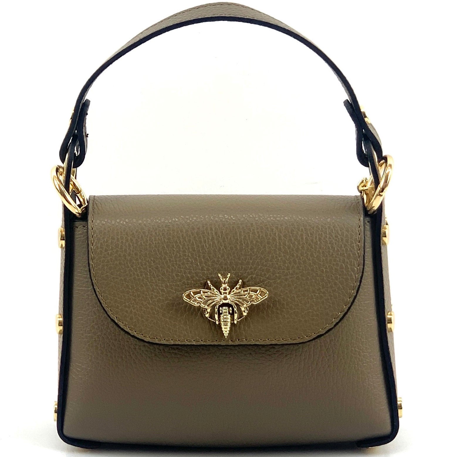 Virginia leather Handbag - Made In Italy