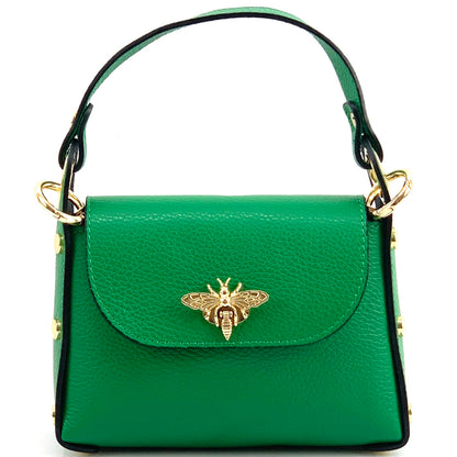 Virginia leather Handbag - Made In Italy