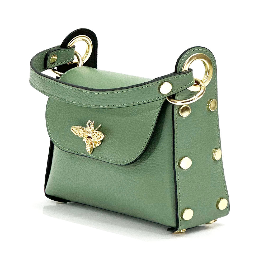 Virginia leather Handbag - Made In Italy