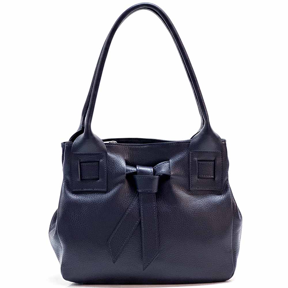 Daria Leather Shoulder Bag - Made In Italy
